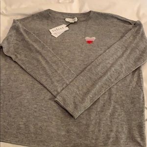 Velvet wool and cashmere sweater